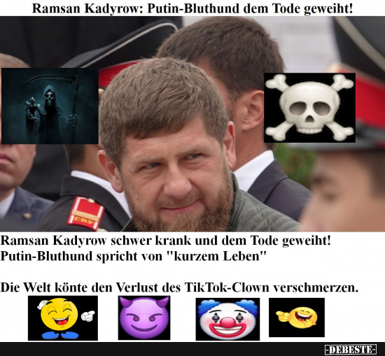 Putin und sein TikTok-Supermilitär Kadyrow - Lustige Bilder | DEBESTE.de