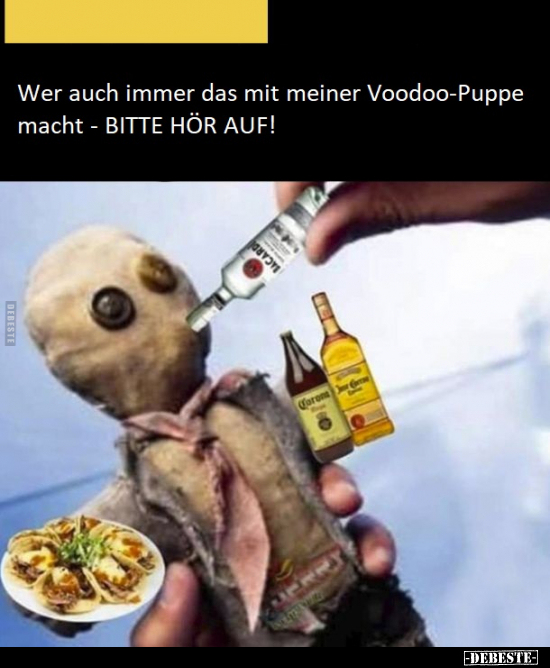 Wer auch immer das mit meiner Voodoo-Puppe macht - BITTE.. - Lustige Bilder | DEBESTE.de