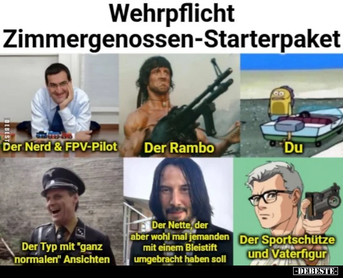 Wehrpflicht Zimmergenossen-Starterpaket
