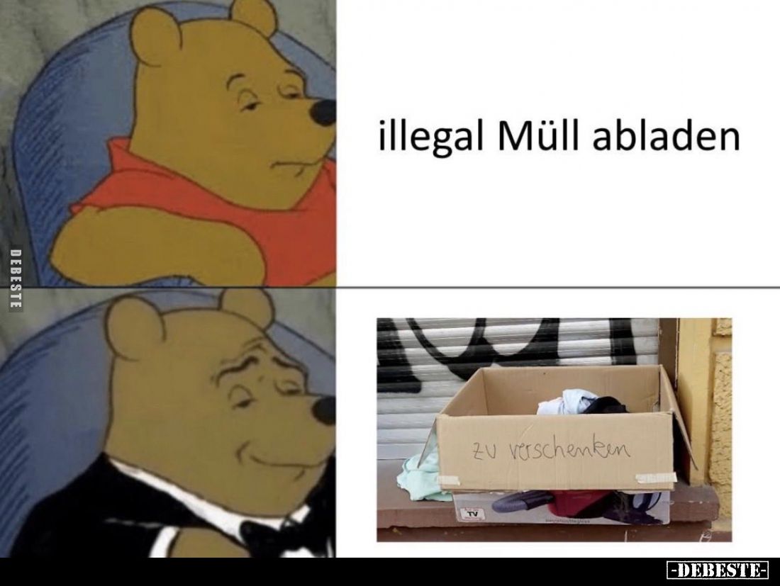 Illegal Müll abladen