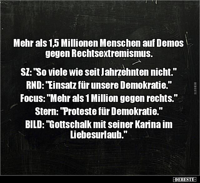 Mehr als 1,5 Millionen Menschen auf Demos.. - Lustige Bilder | DEBESTE.de