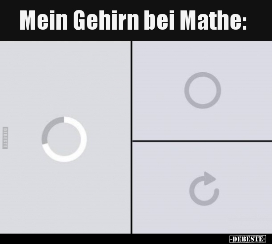 Mein Gehirn bei Mathe..