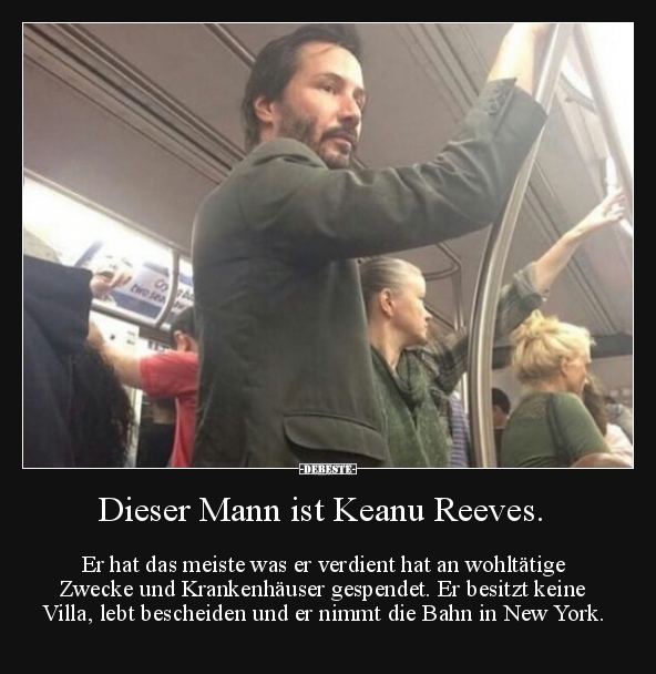 Dieser Mann ist Keanu Reeves.. - Lustige Bilder | DEBESTE.de
