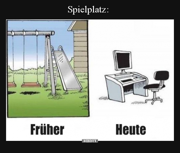 Spielplatz: Früher / Heute..