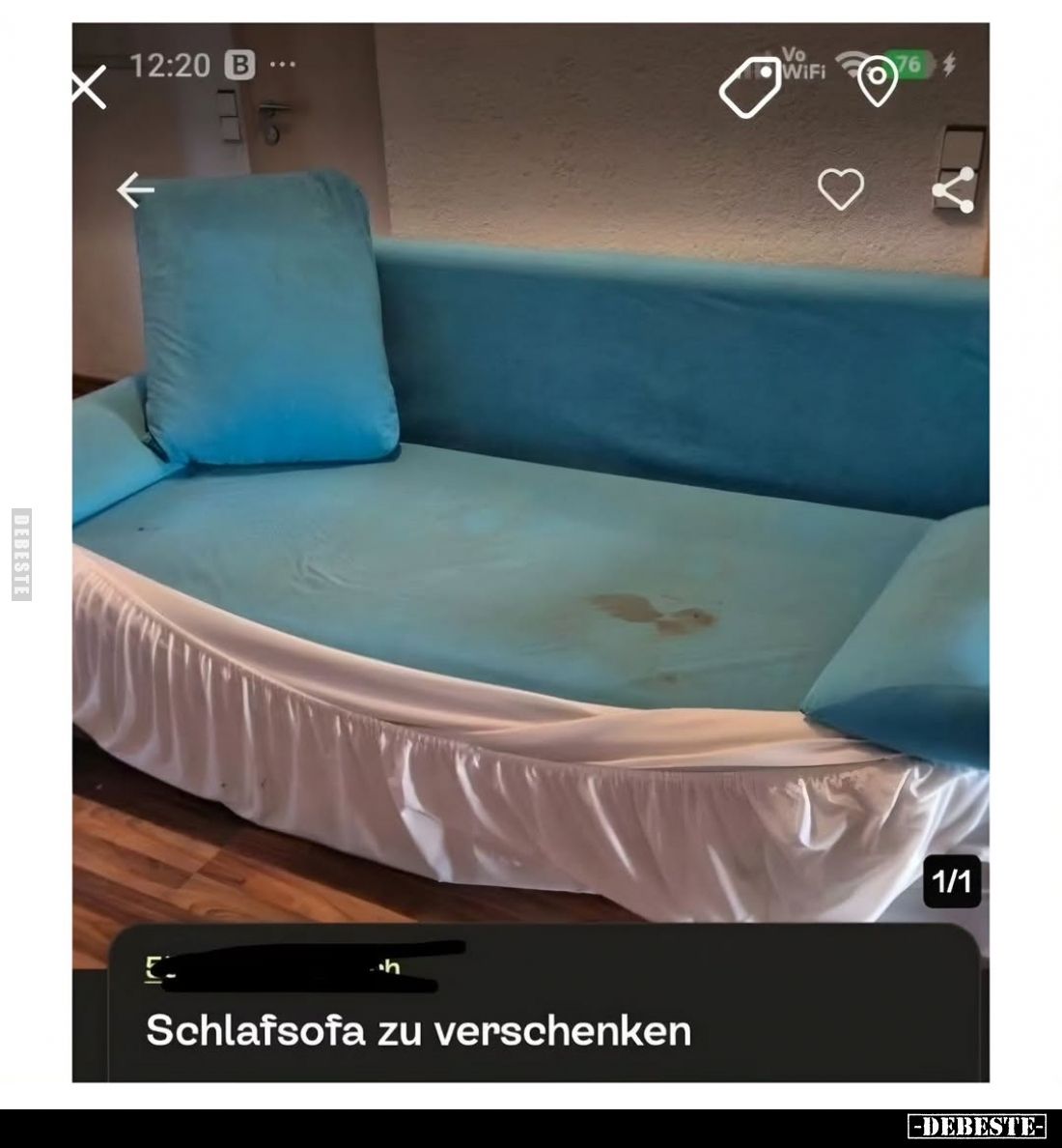 Schlafsofa zu verschenken.. - Lustige Bilder | DEBESTE.de