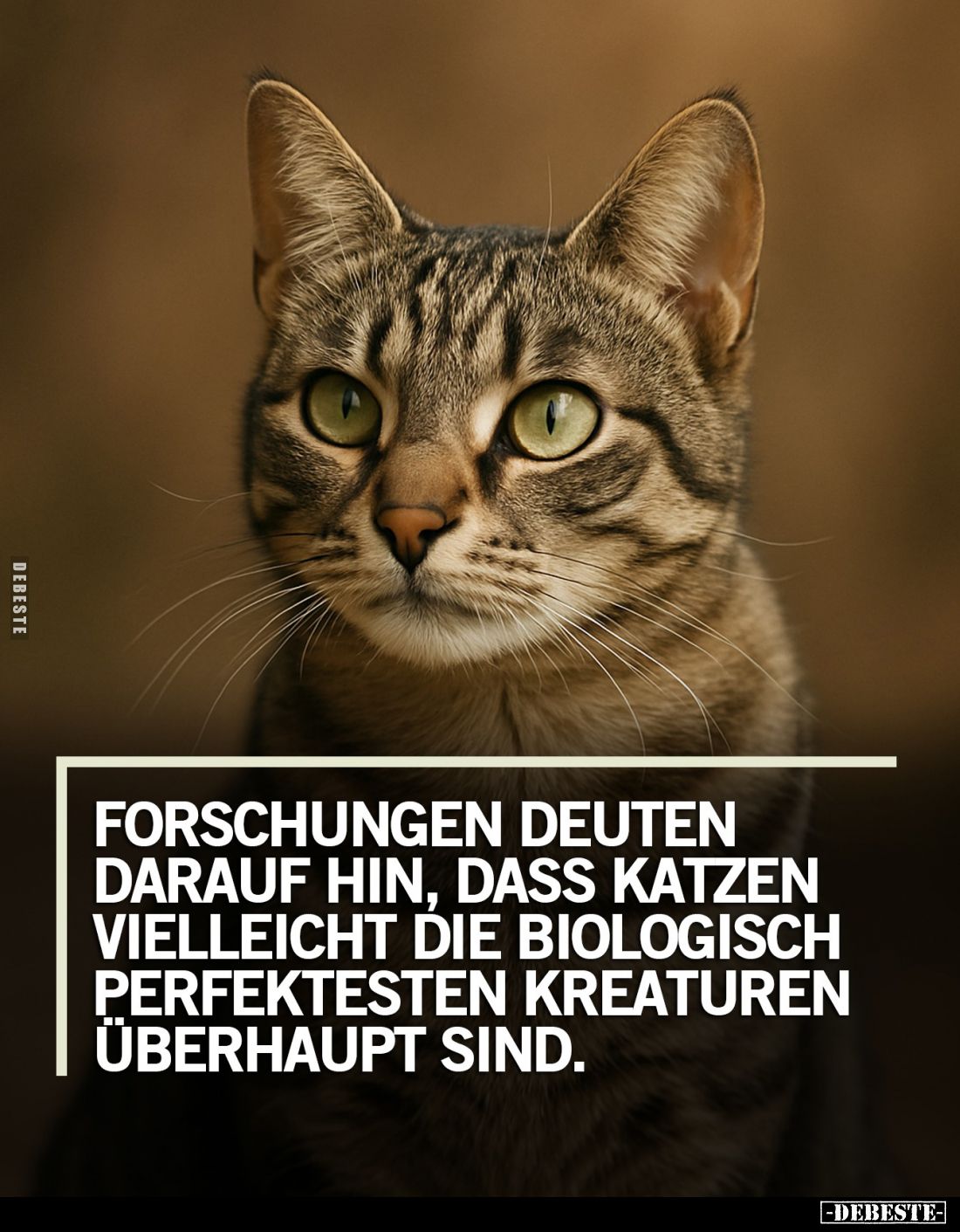 Forschungen deuten darauf hin, dass Katzen vielleicht die biologisch perfektesten Kreaturen überhaupt sind.