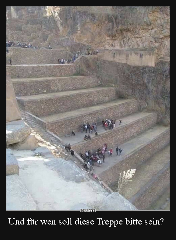 Und für wen soll diese Treppe bitte sein?.. - Lustige Bilder | DEBESTE.de