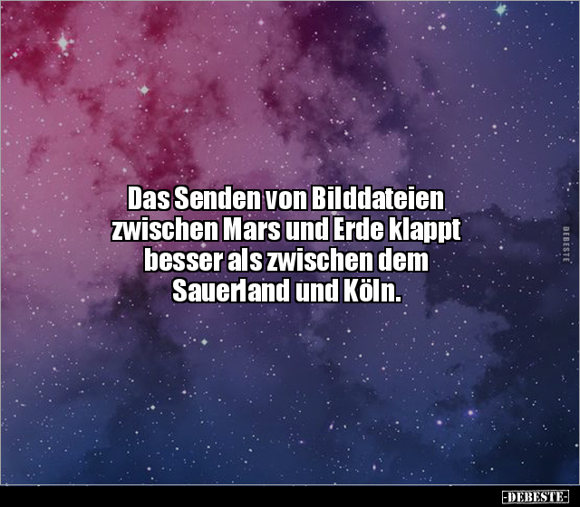 Das Senden von Bilddateien zwischen Mars und Erde klappt.. - Lustige Bilder | DEBESTE.de