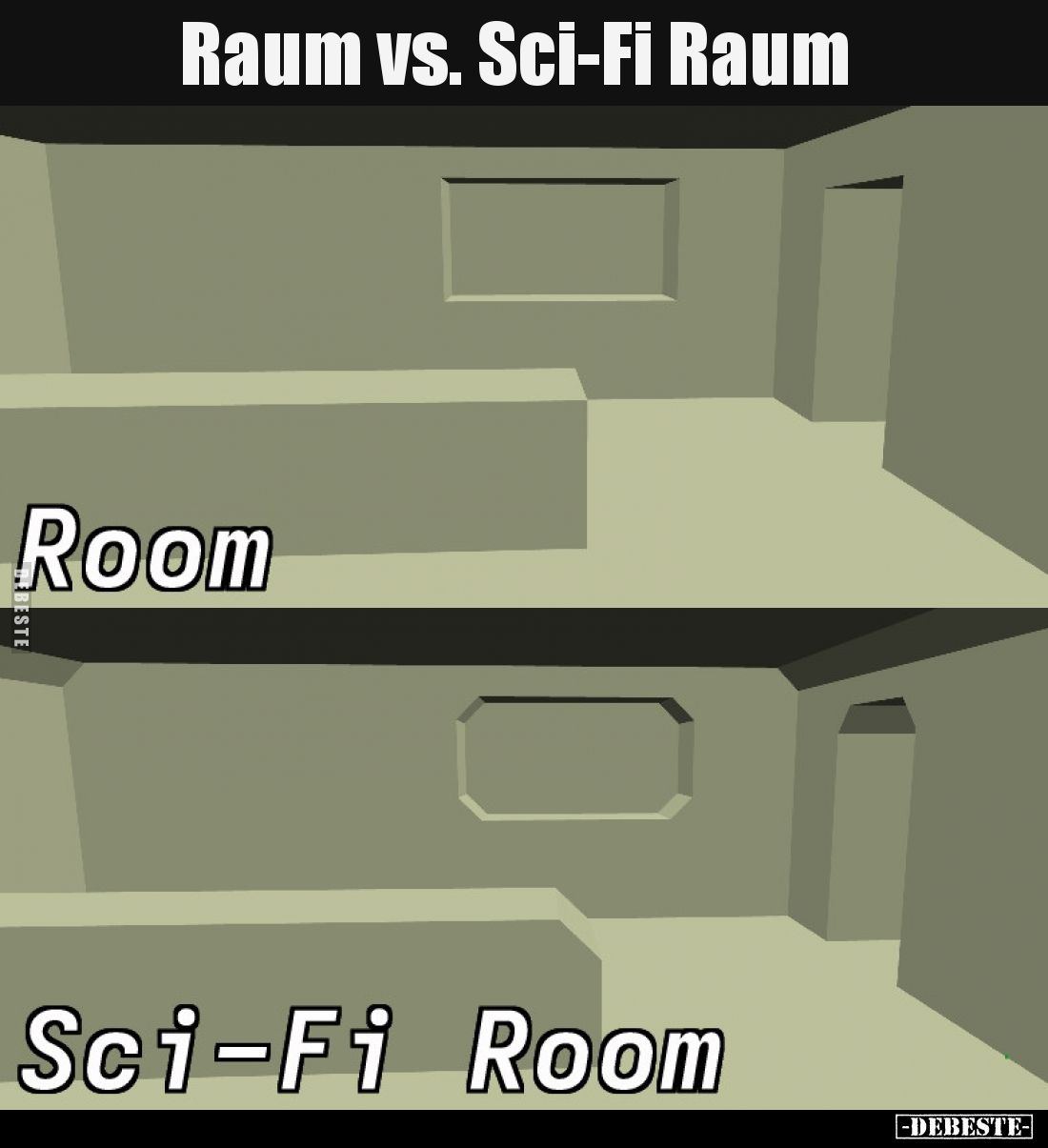 Raum vs. Sci-Fi Raum..