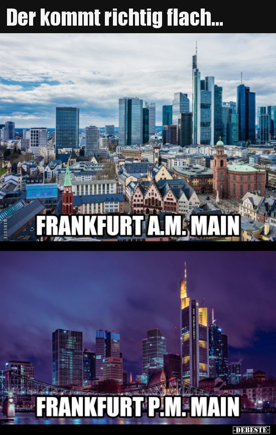 Der kommt richtig flach...