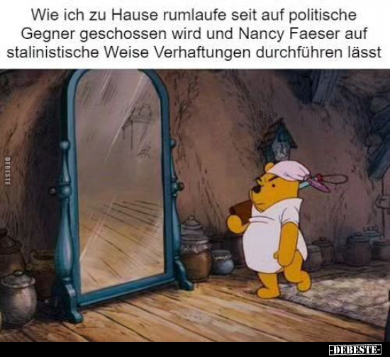 Wie ich zu Hause rumlaufe seit auf politische Gegner.. - Lustige Bilder | DEBESTE.de