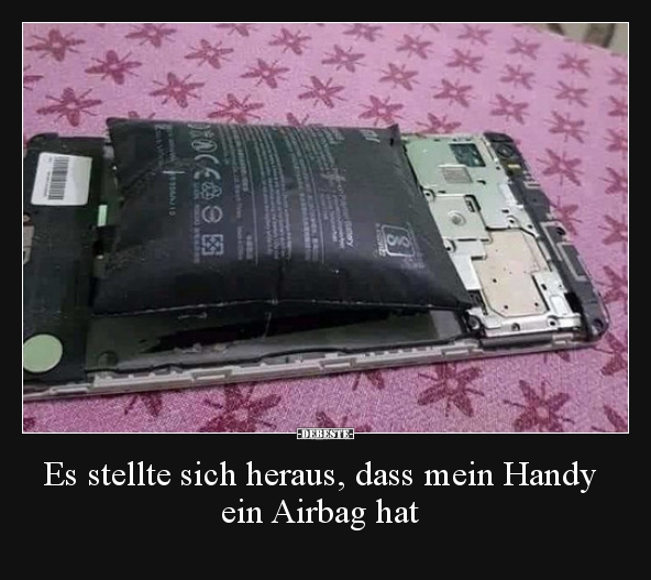 Es stellte sich heraus, dass mein Handy ein Airbag hat.. - Lustige Bilder | DEBESTE.de