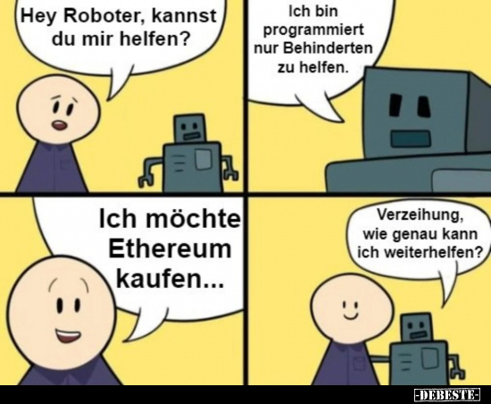 Hey Roboter, kannst du mir helfen?.. - Lustige Bilder | DEBESTE.de