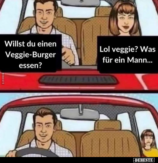 Willst du einen Veggie-Burger essen?.. - Lustige Bilder | DEBESTE.de