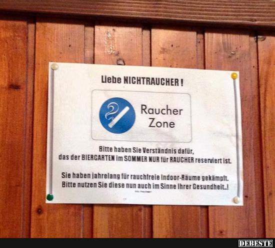 Liebe NICHTRAUCHER ! - Lustige Bilder | DEBESTE.de