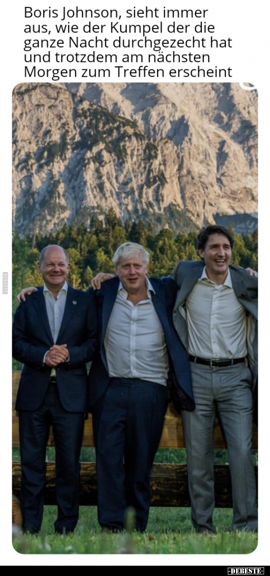 Boris Johnson, sieht immer aus, wie der Kumpel der die.. - Lustige Bilder | DEBESTE.de