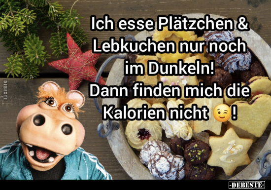 Ich esse Plätzchen & Lebkuchen nur noch im Dunkeln!.. - Lustige Bilder | DEBESTE.de