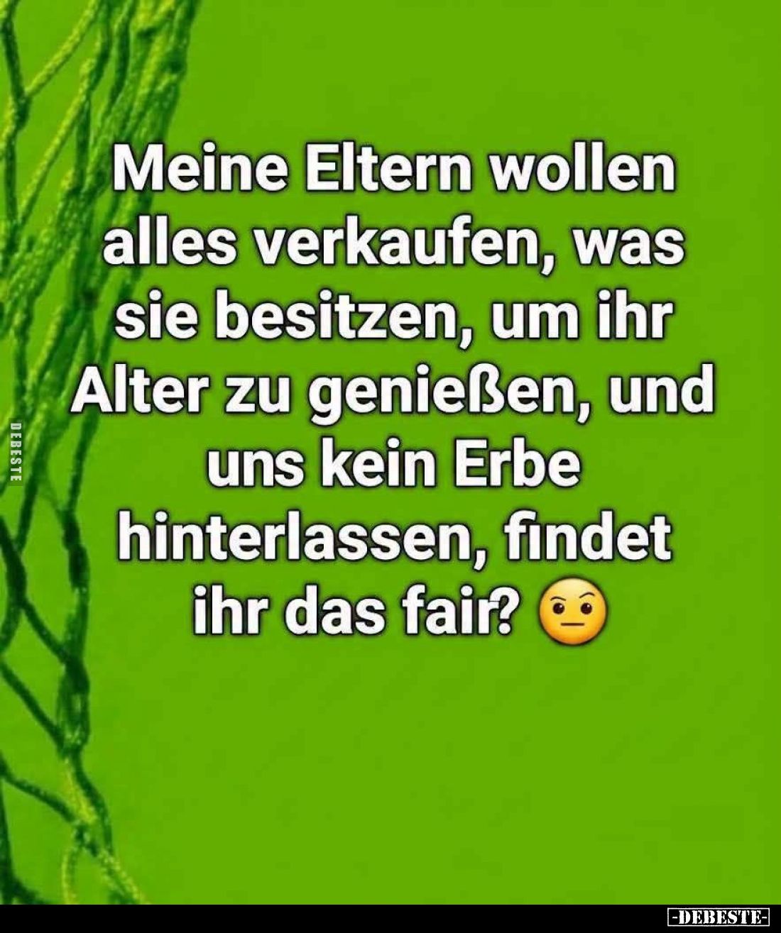 Meine Eltern wollen alles verkaufen, was sie besitzen, um ihr Alter zu genießen, und uns kein Erbe hinterlassen, findet ihr d...