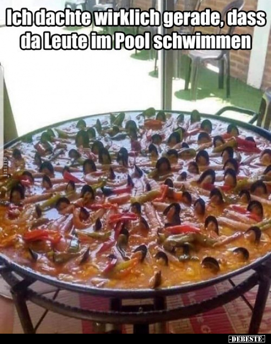 Ich dachte wirklich gerade, dass da Leute im Pool.. - Lustige Bilder | DEBESTE.de