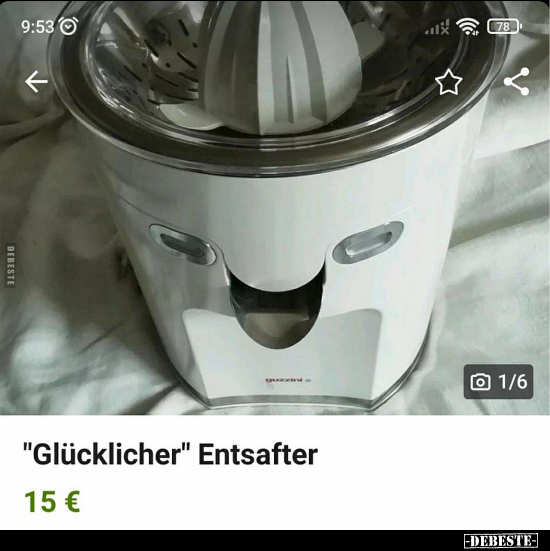 "Glücklicher" Entsafter.. - Lustige Bilder | DEBESTE.de