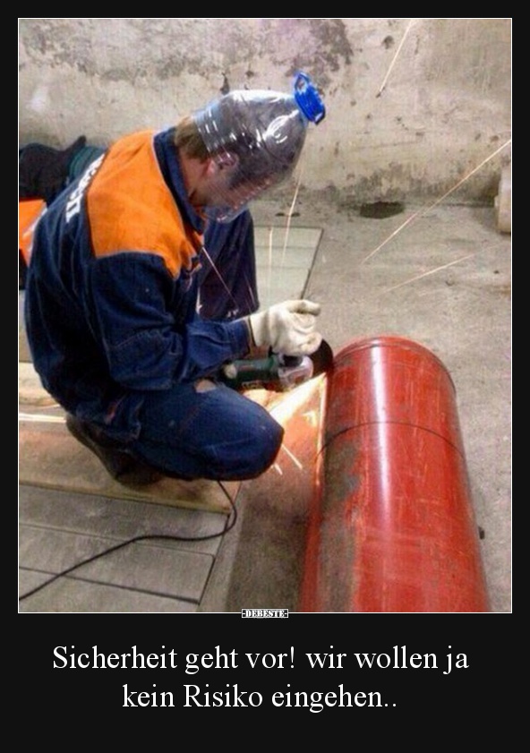 Sicherheit geht vor! wir wollen ja kein Risiko eingehen.. - Lustige Bilder | DEBESTE.de