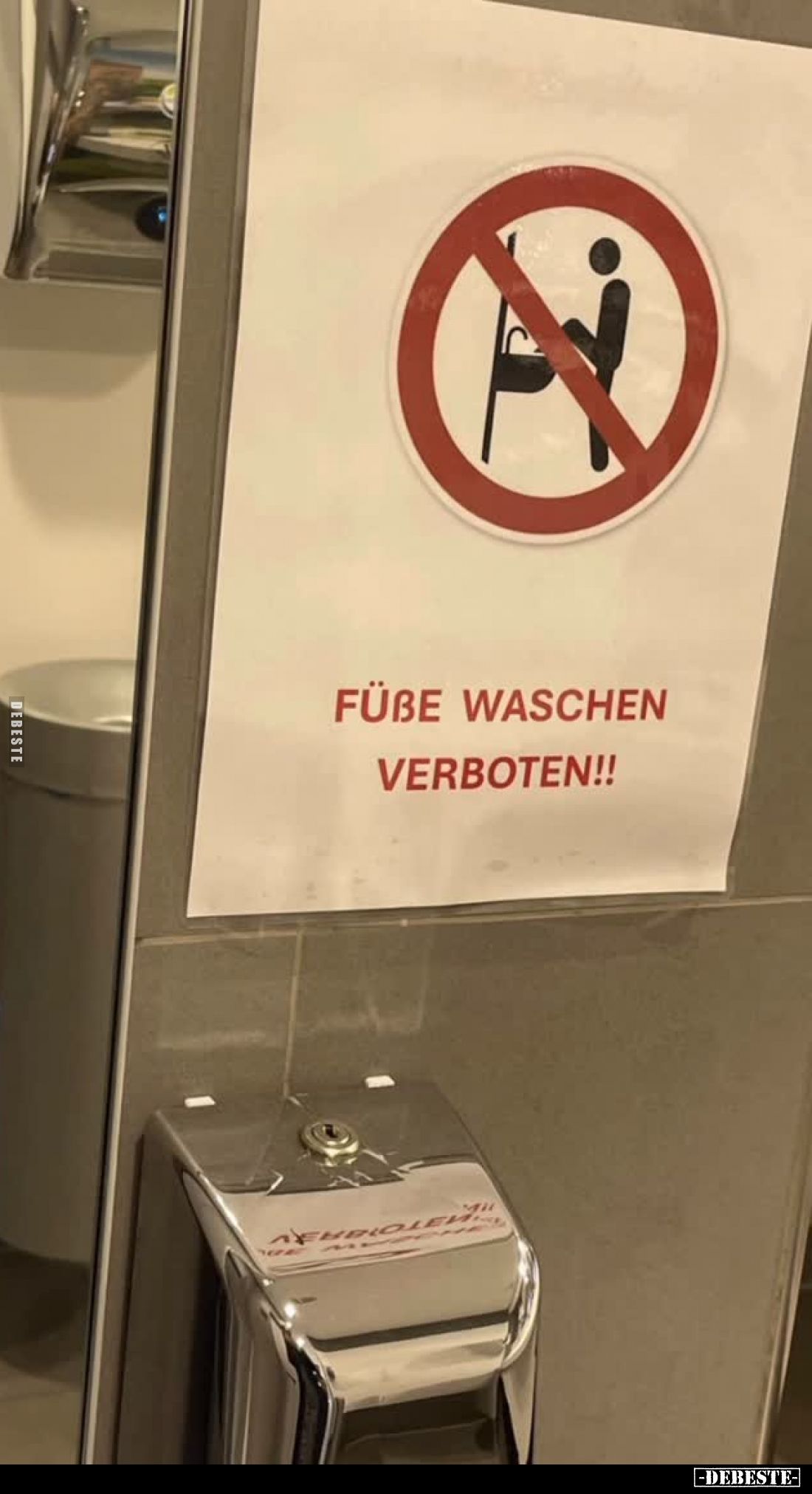 Füße waschen verboten!.. - Lustige Bilder | DEBESTE.de