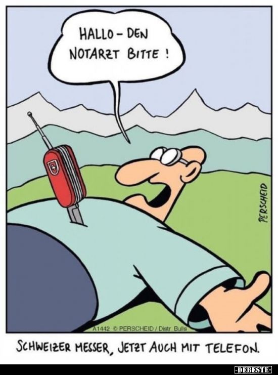 Hallo - den Notarzt bitte! Schweizer Messer, jetzt auch.. - Lustige Bilder | DEBESTE.de