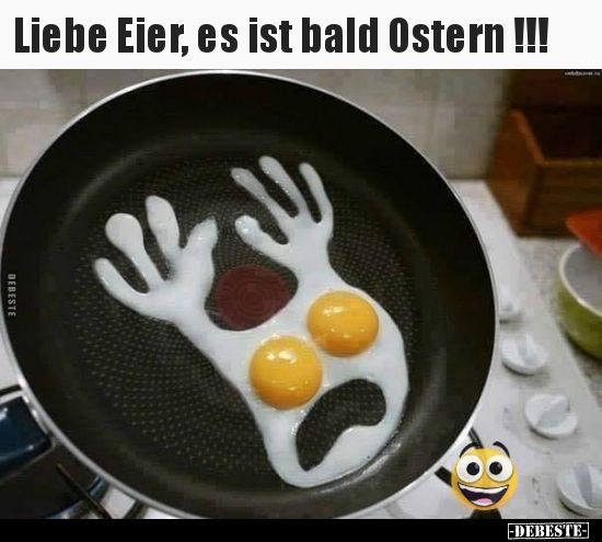Liebe Eier, es ist bald Ostern !!!.. - Lustige Bilder | DEBESTE.de