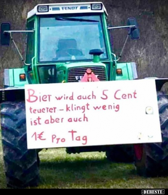 Bier wird auch 5 Cent teueter-klingt wenig ist.. - Lustige Bilder | DEBESTE.de