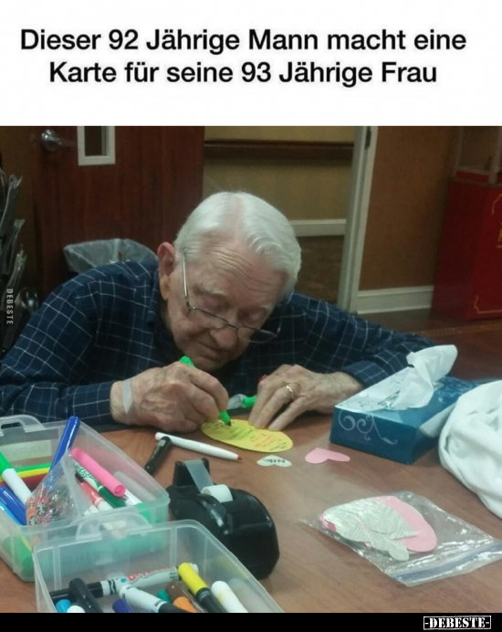 Dieser 92 Jährige Mann macht eine Karte.. - Lustige Bilder | DEBESTE.de