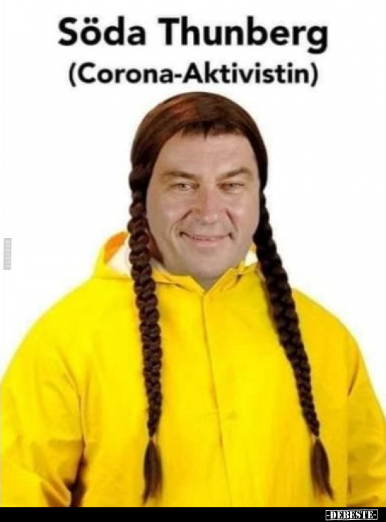 Söda Thunberg (Corona-Aktivistin).. - Lustige Bilder | DEBESTE.de