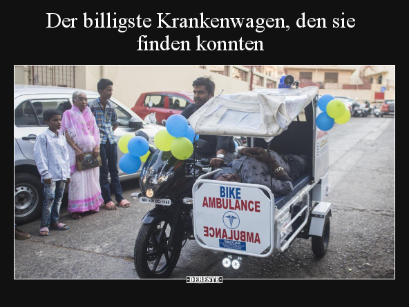 Der billigste Krankenwagen, den sie finden konnten.. - Lustige Bilder | DEBESTE.de