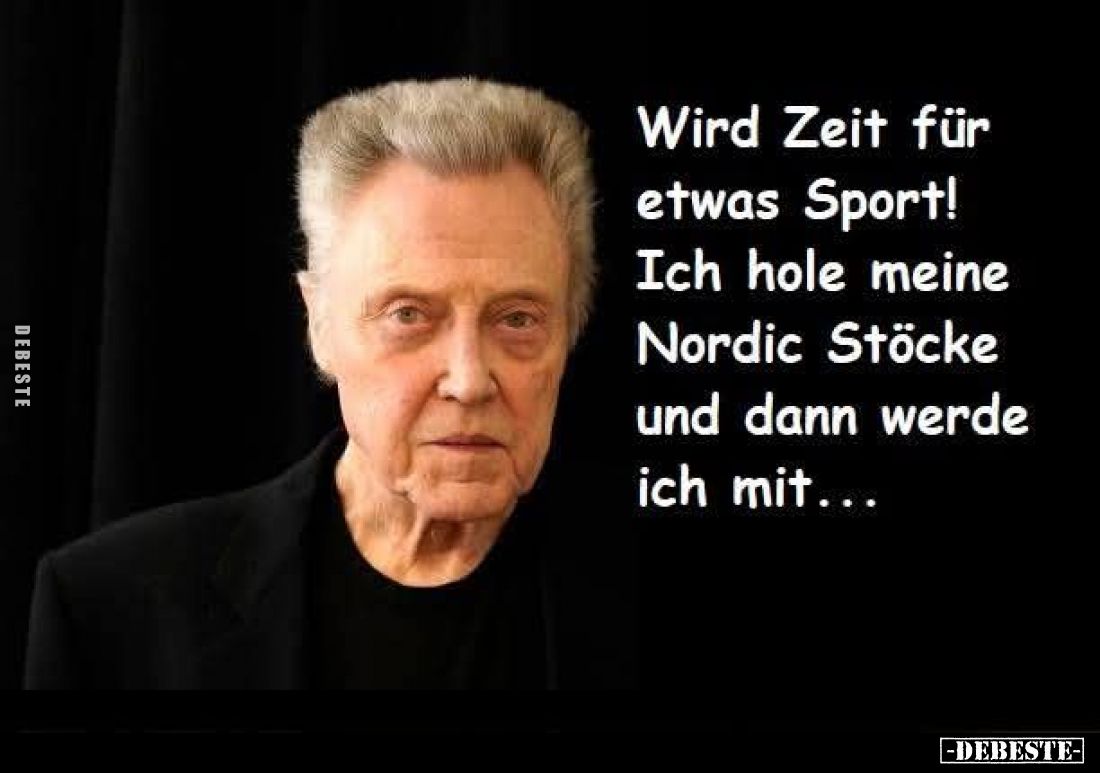 Wird Zeit für etwas Sport! Ich hole meine Nordic Stöcke und dann werde ich mit...