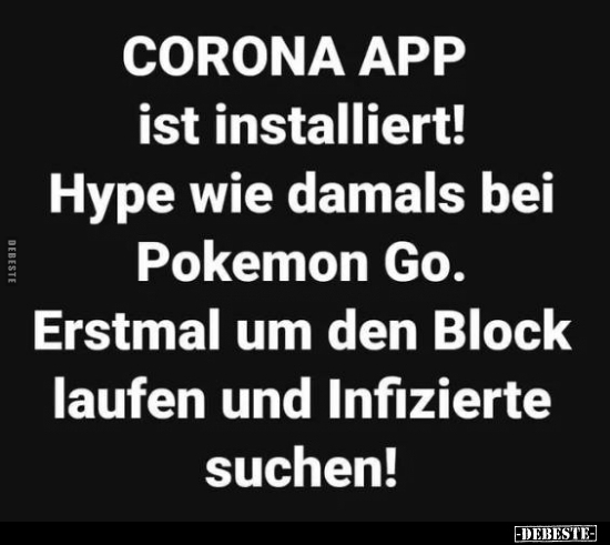 Corona App ist installiert!.. - Lustige Bilder | DEBESTE.de