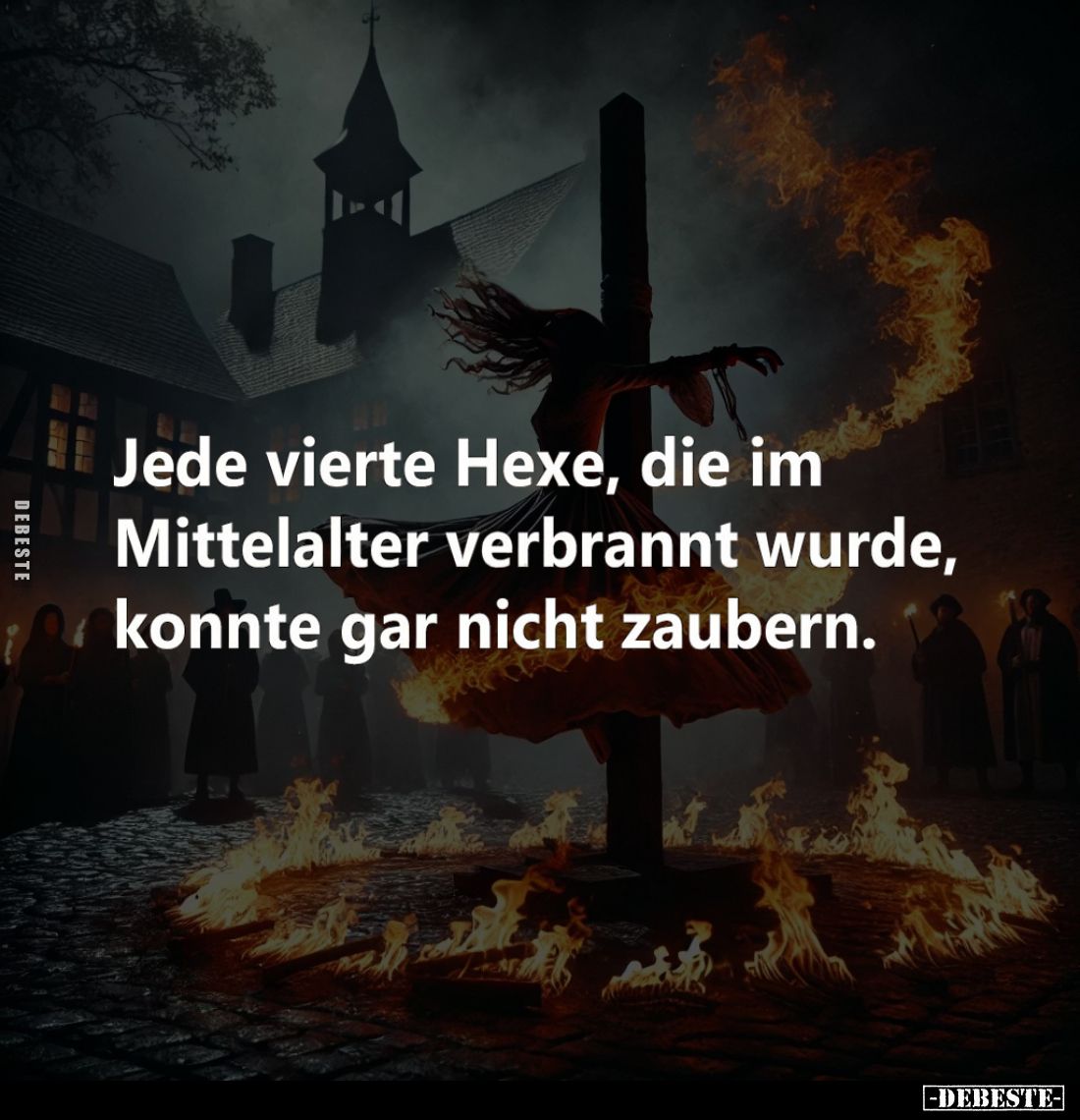 Jede vierte Hexe, die im Mittelalter verbrannt wurde, konnte gar nicht zaubern.