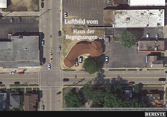 Luftbild vom Haus der Begegnungen..