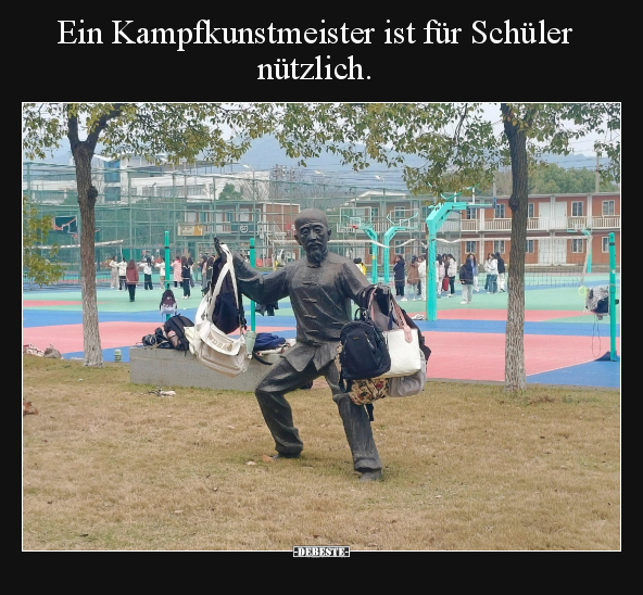 Ein Kampfkunstmeister ist für Schüler nützlich... - Lustige Bilder | DEBESTE.de