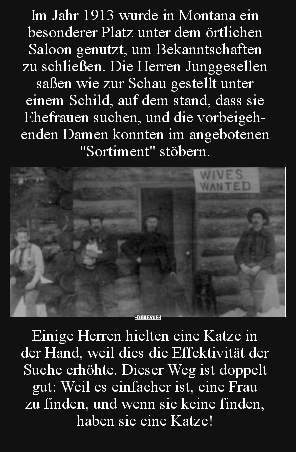 Im Jahr 1913 wurde in Montana ein besonderer Platz unter..