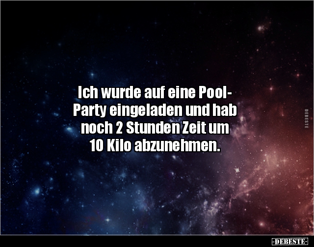 Ich wurde auf eine Pool- Party eingeladen und hab.. - Lustige Bilder | DEBESTE.de