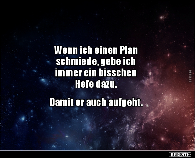 Wenn ich einen Plan schmiede, gebe ich immer ein.. - Lustige Bilder | DEBESTE.de