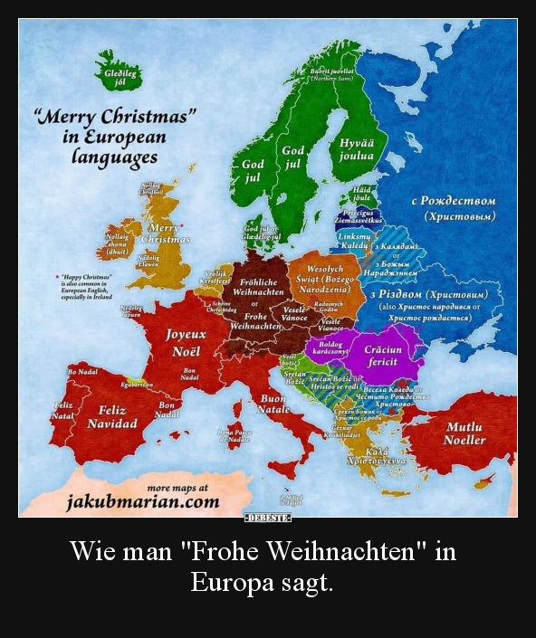 Wie man "Frohe Weihnachten" in Europa sagt... - Lustige Bilder | DEBESTE.de