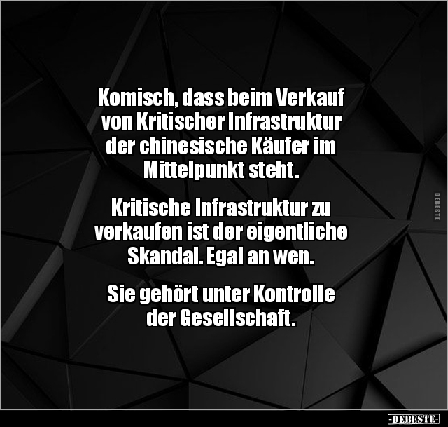 Komisch, dass beim Verkauf von Kritischer Infrastruktur.. - Lustige Bilder | DEBESTE.de
