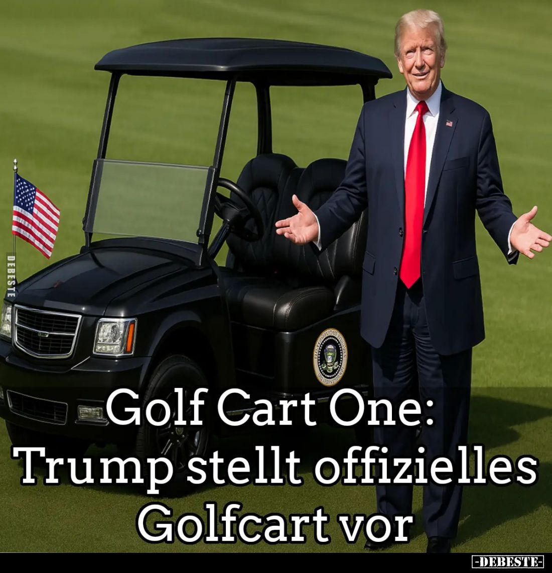 Golf Cart One: Trump stellt offizielles Golfcart vor.