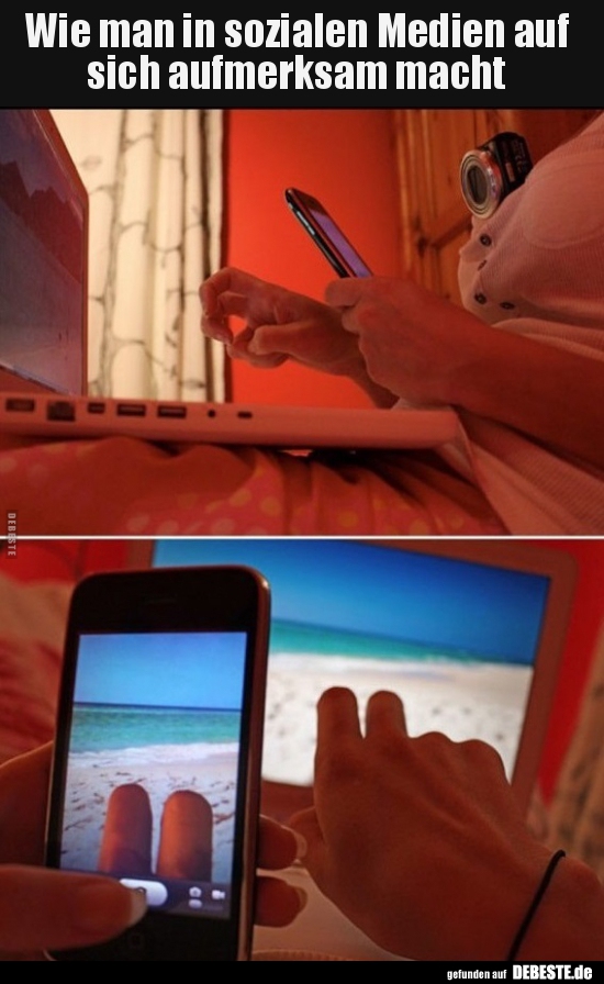 Wie man in sozialen Medien auf sich aufmerksam macht..