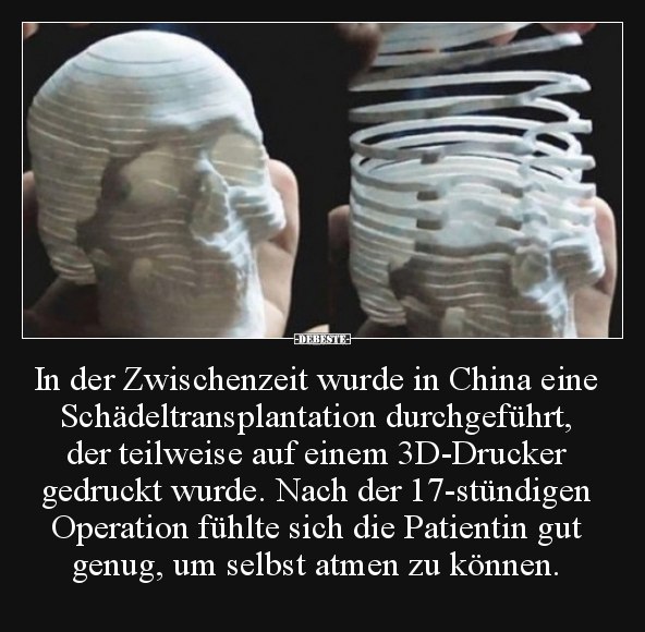 In der Zwischenzeit wurde in China eine..