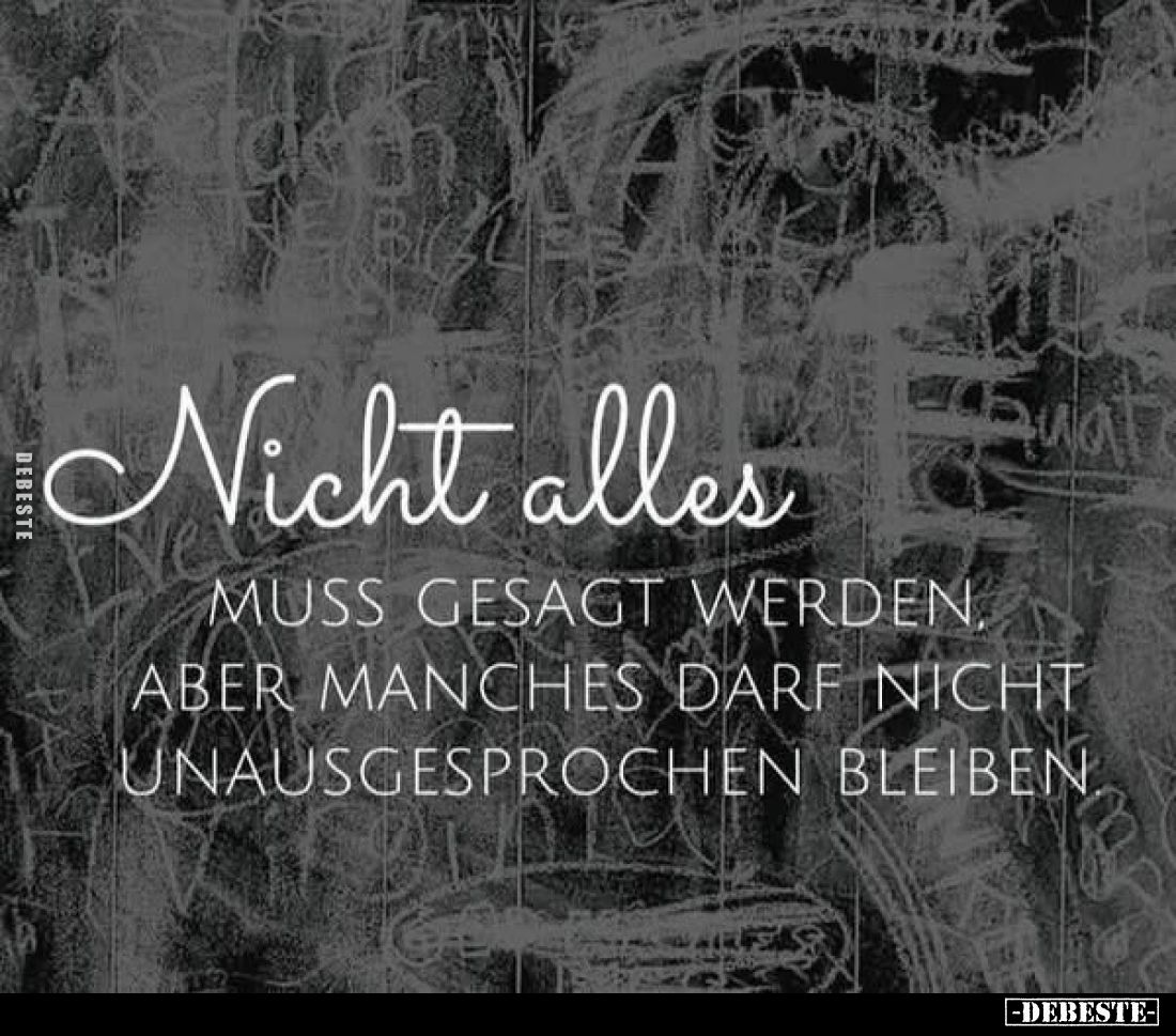 Nicht alles muss gesagt werden, aber manches darf nicht.. - Lustige Bilder | DEBESTE.de