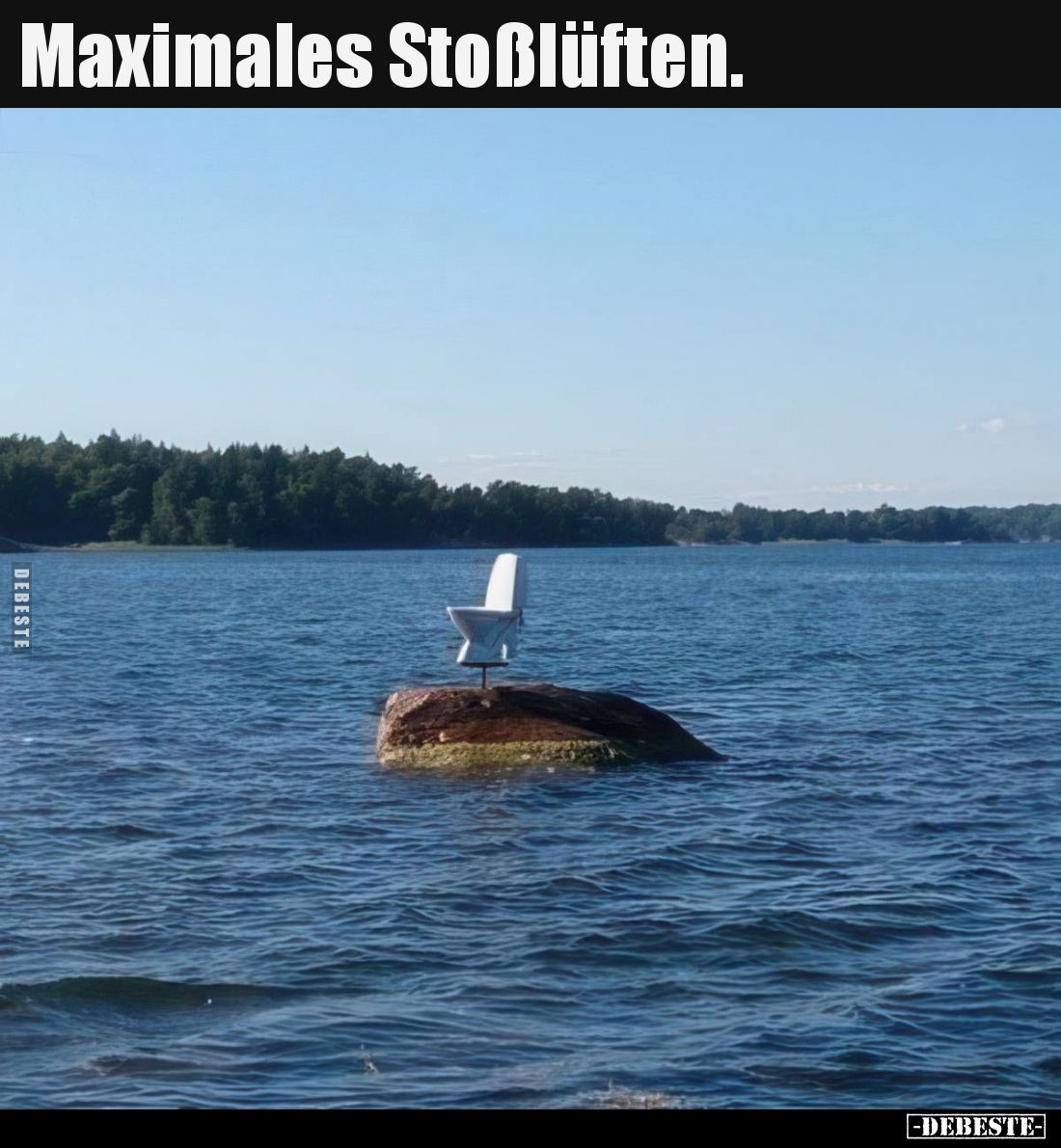 Maximales Stoßlüften.