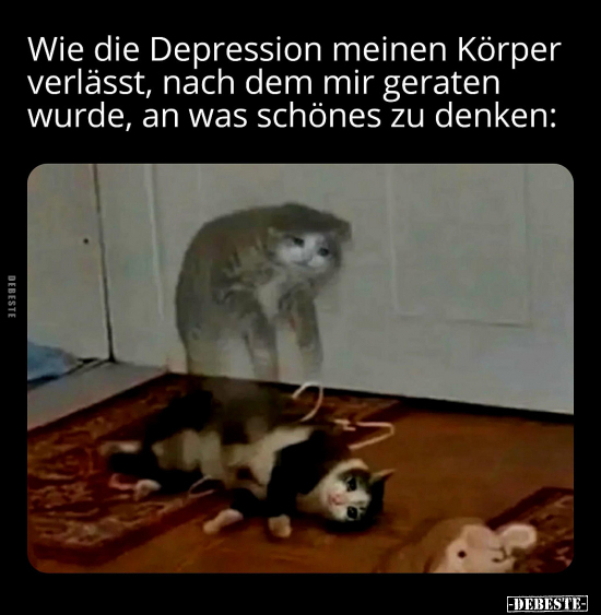 Wie die Depression meinen Körper verlässt, nach dem mir.. - Lustige Bilder | DEBESTE.de