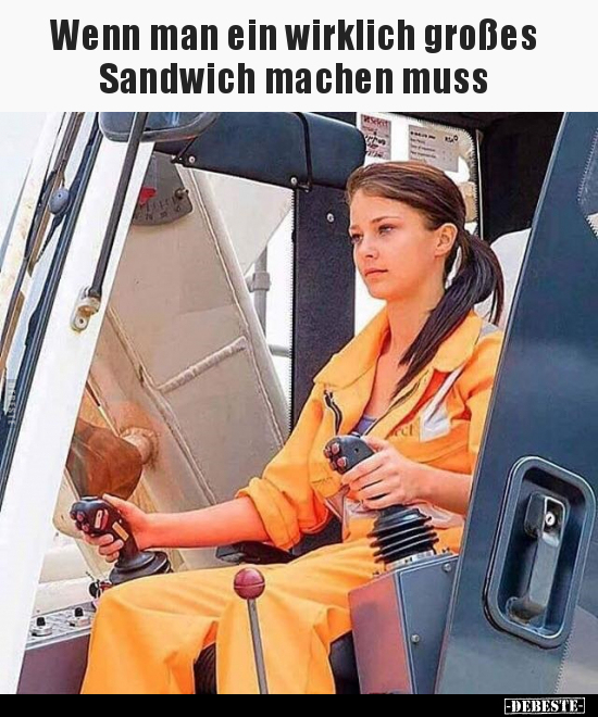Wenn man ein wirklich großes Sandwich machen muss.. - Lustige Bilder | DEBESTE.de