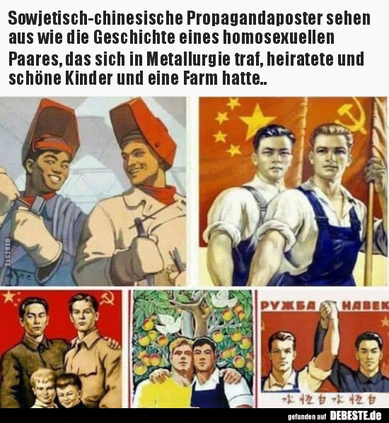 Sowjetisch-chinesische Propagandaposter sehen aus wie die.. - Lustige Bilder | DEBESTE.de